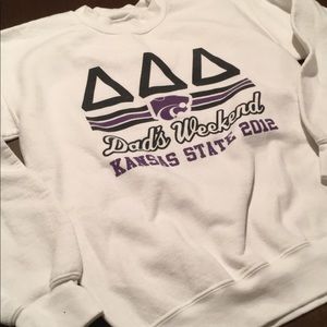 Tri Delta Dads Weekend KSU Sweatshirt - S